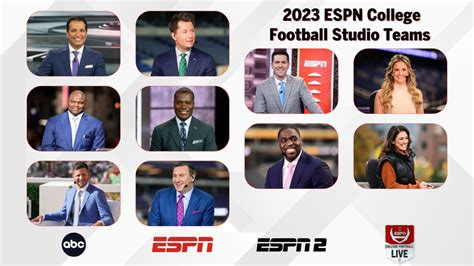 espn press room college football|college football announcers today.